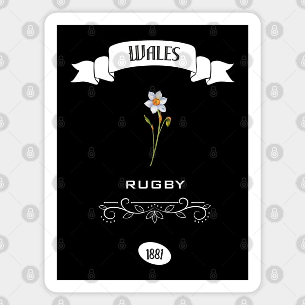 Wales rugby design Magnet by Cherubic